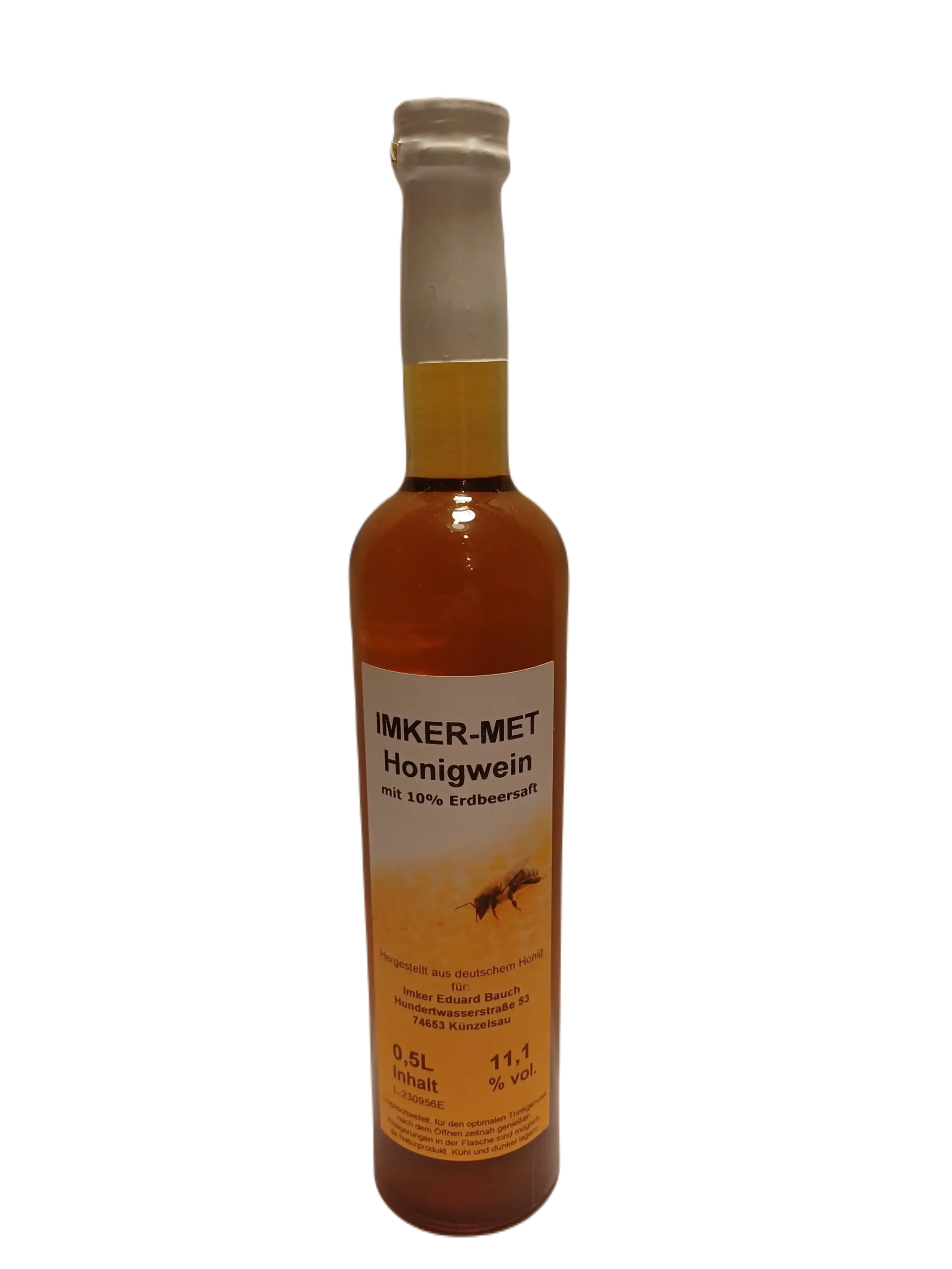 Met-Honigwein mit Erdbeersaft