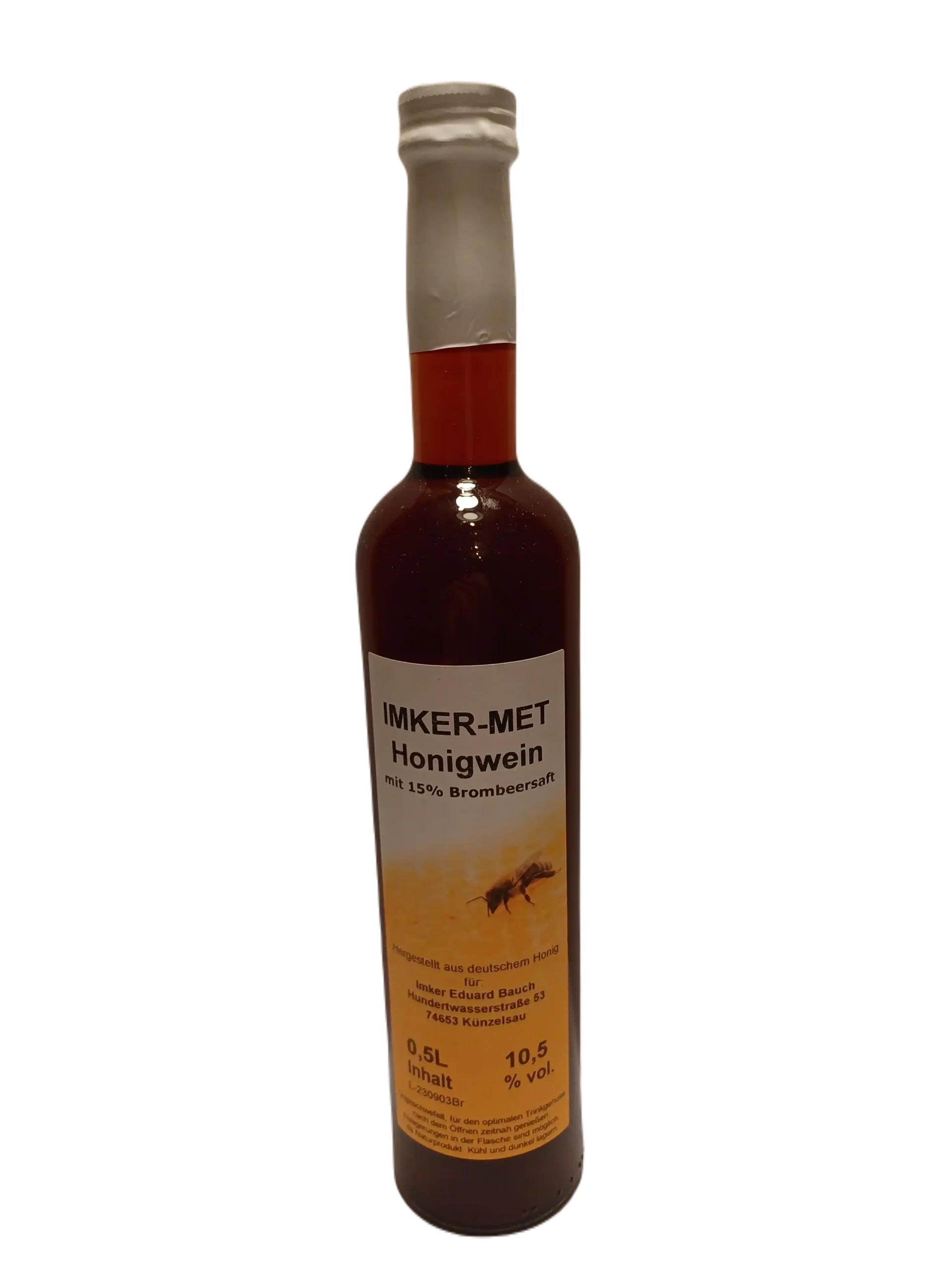 Honigwein mit Brombeersaft