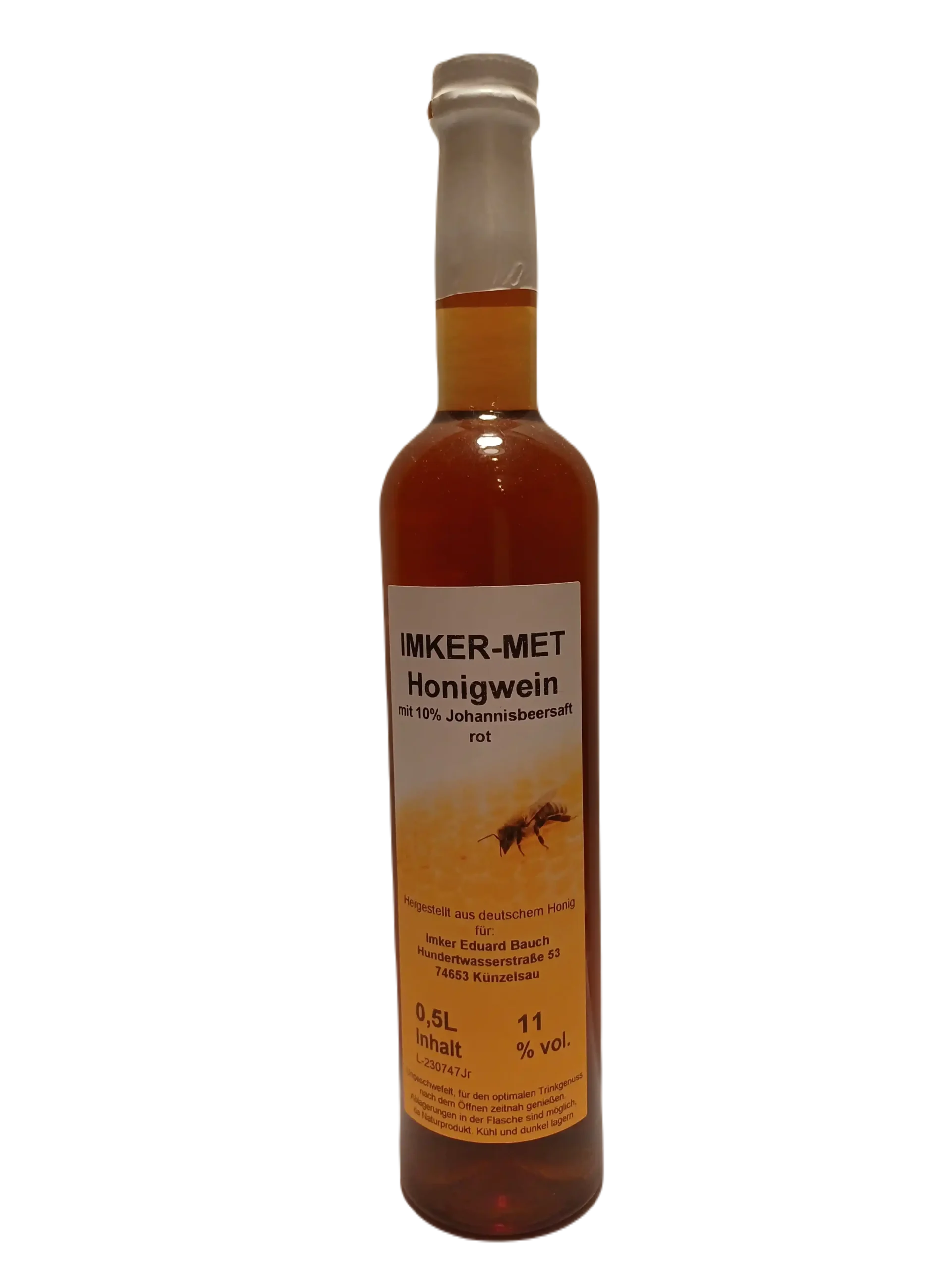 Honigwein mit Johannisbeersaft rot