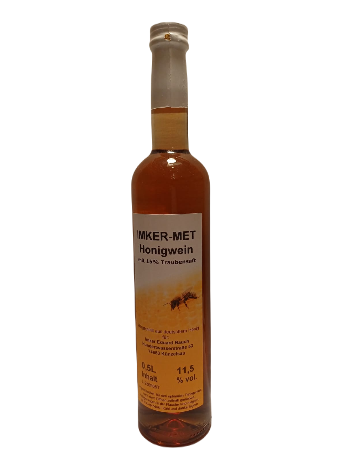 Imker-Met Honigwein mit Traubensaft