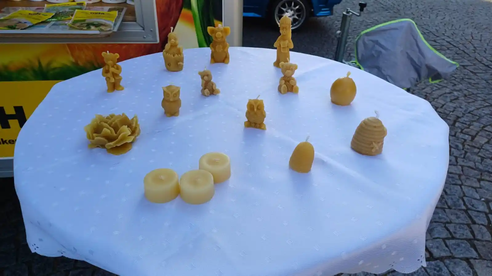 Produktauswahl der Imkere-Bauch Bienenwachskerzen