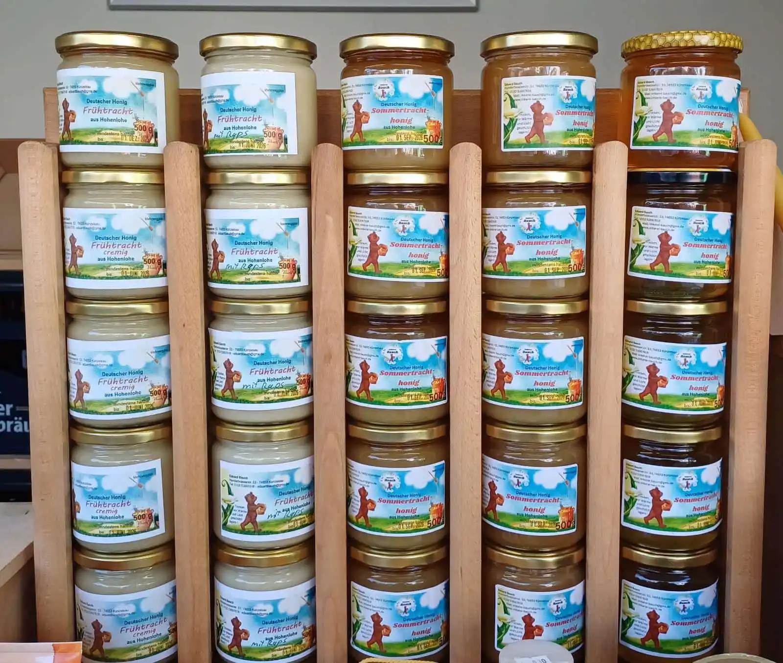 Produktauswahl der Imkere-Bauch Honige