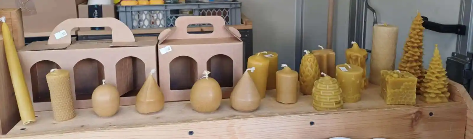 Produktauswahl der Imkere-Bauch Bienenwachskerzen 