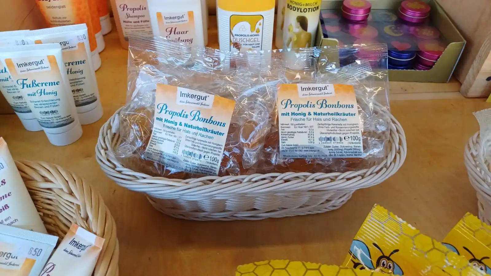 Produktauswahl der Imkere-Bauch Propolis-Bonbons
