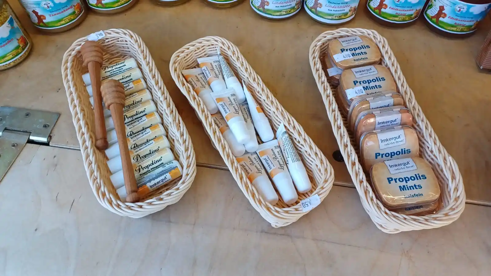 Produktauswahl der Imkere-Bauch Propolis-Produkte